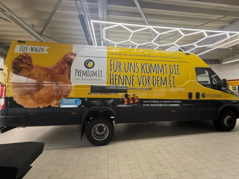 Transporter Beschriftung – Werbebeklebung